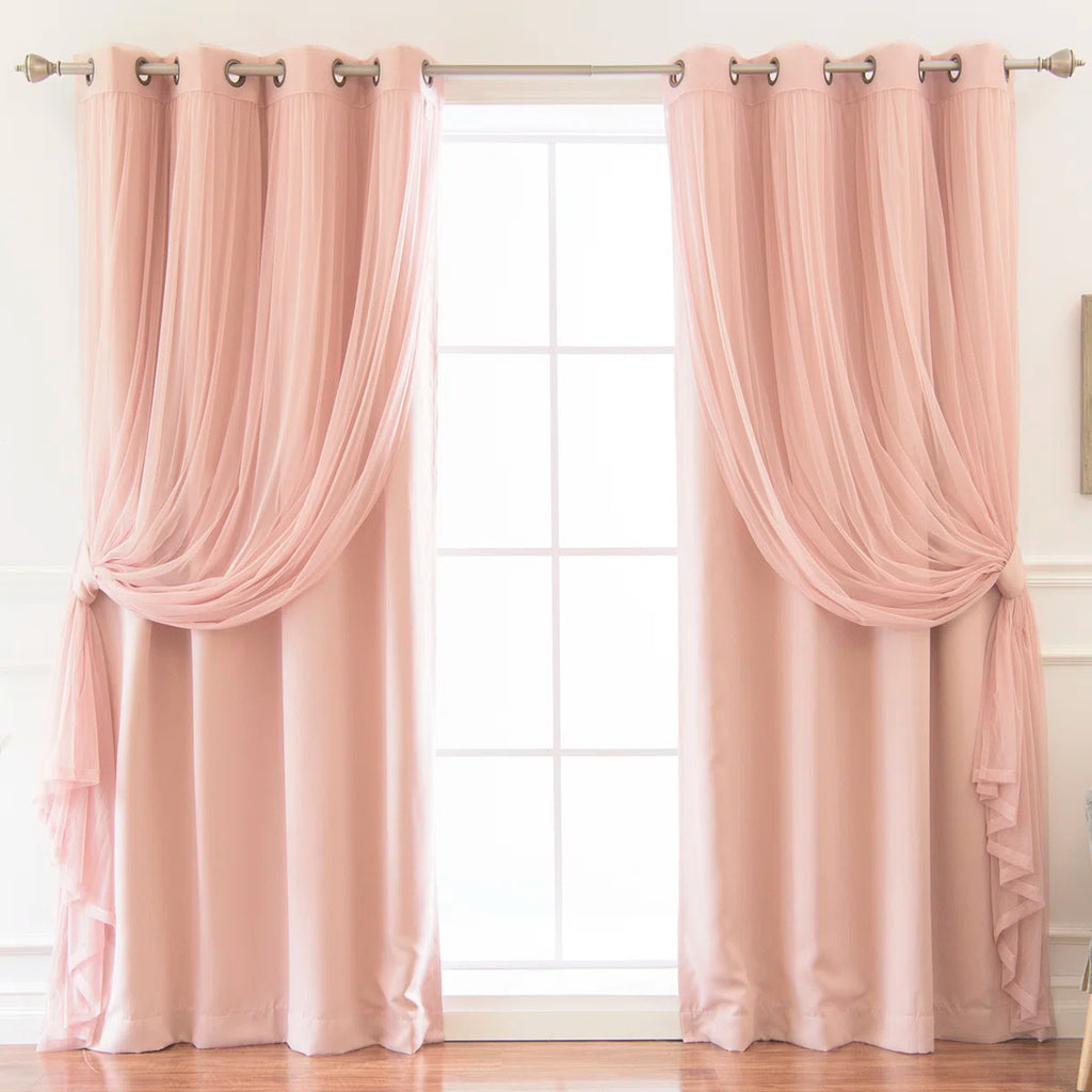 Sonja Polyester Room Darkening Sliding Panel Pair (Set of 4)