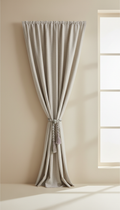 Linen Panel Curtain in Soft White